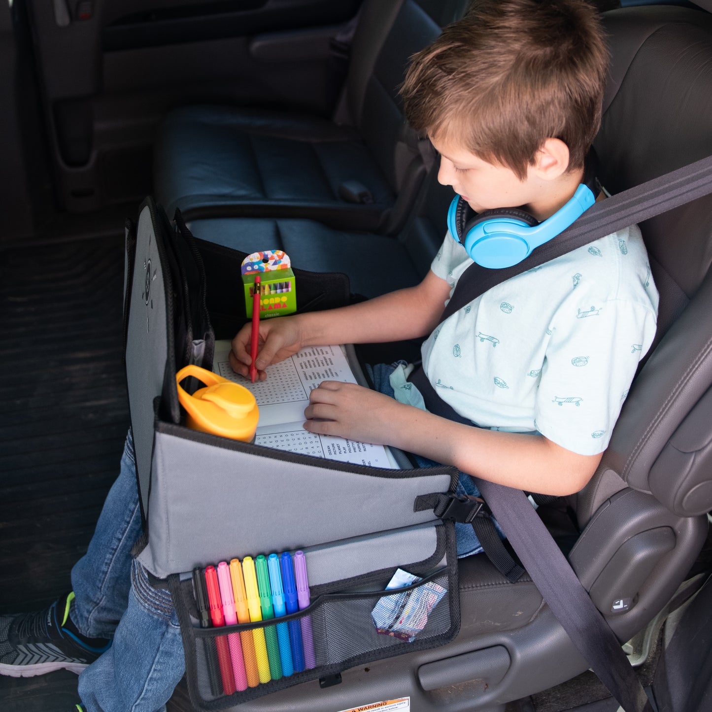Travel Tray with organized storage for Kids
