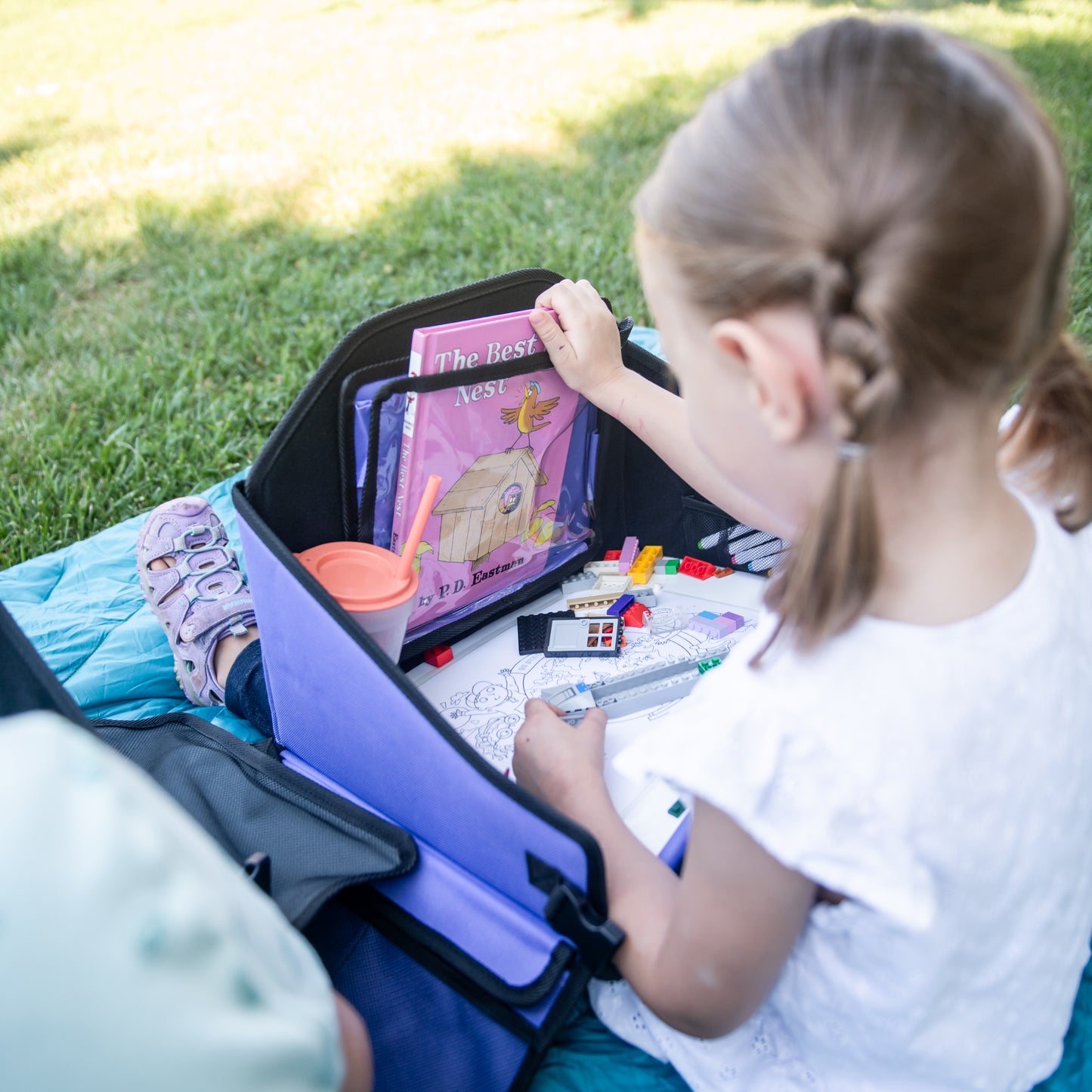 Travel Tray with organized storage for Kids